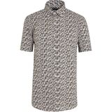 Hatemoğlu Erkek Baskılı Slim Fit Yeşil Gömlek - XS