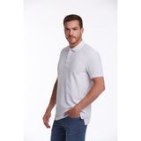 Hatemoğlu Erkek Beyaz Regular Fit %100 Pamuk Polo Yaka Tişört