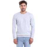 Hatemoğlu Erkek Gri Regular Fit Yünlü Düz Bisiklet Yaka Triko Kazak - 3XL - 00E-Gri
