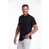 Hatemoğlu Erkek Lacivert Regular Fit %100 Pamuk Polo Yaka Tişört - S