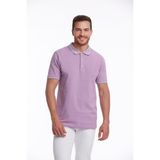 Hatemoğlu Erkek Lila %100 Pamuk Regular Fit Polo Yaka Tişört