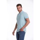 Hatemoğlu Erkek Mavi Regular Fit %100 Pamuk Polo Yaka Tişört - A. Mavi