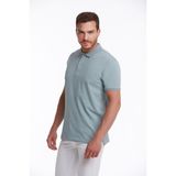 Hatemoğlu Erkek Mavi Regular Fit %100 Pamuk Polo Yaka Tişört - XXL