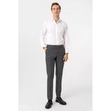 Hatemoğlu Gri Desenli Slim Fit Kumaş Pantolon