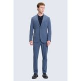 Hatemoğlu Indigo Slim Fit Mono Yaka Casual Takım Elbise - 6 Drop - 50