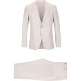 Hatemoğlu Keten Comfort Fit Mono Yaka Klasik Takım Elbise - 6 Drop - 48