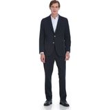 Hatemoğlu Lacivert Comfort Fit Mono Yaka Casual Takım Elbise - 6 Drop - 46