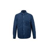 Hatemoğlu Lacivert Regular Fit Shacket Uzun Kol Fitilli Kadife Gömlek