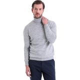 Hatemoğlu Regular Fit Açık Gri Triko Kazak Erkek Bisiklet Yaka Günlük Kullanım - XL