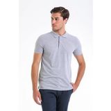 Hatemoğlu Regular Fit Polo Yaka Gri Erkek T-Shirt
