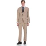 Hatemoğlu Vizon Slim Fit Mono Yaka Casual Takım Elbise - 6 Drop - 52