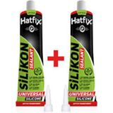 Hatfix Şeffaf Tüp Silikon 2 Adet