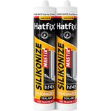 Hatfix Slikonize Mastik Antrasit - 1 Adet