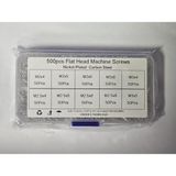 Hatfon 10 Çeşit 500 Adet M2-M3 Vida (X139) Gümüş Renk Set