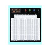 Hatfon Elektronik 4 LÜ Büyük Boy Breadboard 3220 Delik Beyaz Born Klemensli ( 2,54 Header Uyumlu )