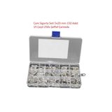 Hatfon Elektronik Cam Sigorta Seti 5x20 mm 150 Adet 15 Çeşit 250v Şeffaf Çantada