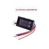 Hatfon Voltmetre & Ampermetre Dual Digital (0 ~ 30V / 0 ~ 100A ) G.y. Dc Şöntlü - 48 × 29 × 22 mm