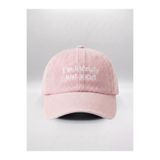 Hathub Club "I'm literally just a girl" Nakışlı Yıkamalı Şapka / Kep