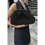 hati Portföy Clutch Çanta-Siyah