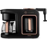Hatır Plus Barista 6 In 1 Latte Cappucino ve Közde Türk Kahvesi Makinesi Black Copper