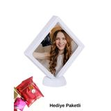 Hatıra Çerçevesi Kişiye Özel Fotoğraf Dahil - 11X11cm