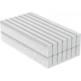 Hatıra Kutusu 100 Adet 15X10X1.5 mm Köşeli Neodyum Mıknatıs N35 Magnet Dayanıklı Nikel Kaplama ( Lisinya )