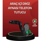 Hatıra Kutusu Ayarlanabilir Kıskaçlı Dikiz Aynası Telefon Tutucu Tüm Telefonlarla Uyumlu - Lisinya