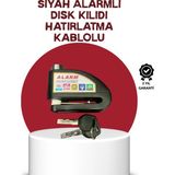 Hatıra Kutusu Güvenlik Sensörlü Alarmlı Disk Kilidi Motosiklet ve Bisiklet Için ( Lisinya )