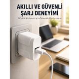 Hatıra Kutusu Pratik ve Kompakt Tasarımlı 12W USB Telefon Şarj Adaptörü - Lisinya