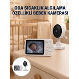 Hatıra Kutusu Sıcaklık Sensörlü Güvenli Bebek Kamerası Iki Yönlü Ses Yeni Nesil - Lisinya