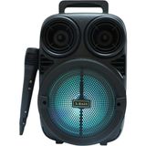 Hatıra Kutusu Taşınabilir Bluetooth Speaker Mikrofonlu Karaoke Hoparlör Rgb Işıklı 6.5 Inç Güçlü Ses - Lisinya