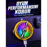 Hatıra Kutusu Telefon Için Rgb LED Manyetik Soğutma Fanı - Lisinya