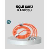 Hatıra Kutusu Üçlü Şarj Kablosu – Yüksek Hızlı, Dayanıklı ve Uzun Ömürlü ( Lisinya )