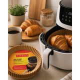 Hatıra Kutusu Yuvarlak Airfryer Kağıdı 100 Adet Yağ Tutmaz Hazne Koruyucu - Lisinya