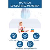 Haton Home Sıvı Geçirmez Bebek Alezi,Bebek Alez Yatak Koruyucu,Çocuk Yatak Koruyucu Alezi,Park Beşik Yatak Alez