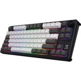 Hator Skyfall Pro Wireless Grey-Black %80 Hator Aurum Vanilla Silent Switch Hotswap Rgb Kablosuz Ingilizce Mekanik Gaming Klavye (HTK4180)