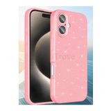Hatreds Apple İphone 16 Kılıf Kamera Korumalı Parlak Simli Lüks Kapak - Pembe Açık Pembe