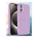 Hatreds Apple İphone 16 Plus Kılıf Kamera Korumalı Parlak Simli Lüks Kapak - Lila Lila