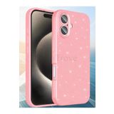 Hatreds Apple İphone 16 Plus Kılıf Kamera Korumalı Parlak Simli Lüks Kapak - Pembe Açık Pembe