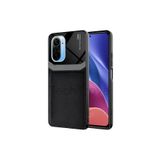 Hatreds Xiaomi Poco F3 Kılıf Derili Dizayn Yeni Tasarım Soft Elde Kaymayan Kılıf Siyah