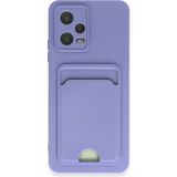 Hatreds Xiaomi Redmi Note 12 4g Kılıf Renkli Tasarımlı Kart ve Resim Bömeli Darbe Emici Kapak - Lila
