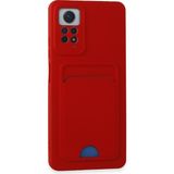 Hatreds Xiaomi Redmi Note 12 Pro 4g Kılıf Renkli Tasarımlı Kart ve Resim Bömeli Darbe Emici Kapak - Kırmızı