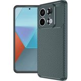 Hatreds Xiaomi Redmi Note 13 Pro 4g Kılıf Karbon Tasarımlı Kamera Korumalı Darbe Emici Kılıf - Koyu Yeşil