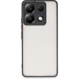 Hatreds Xiaomi Redmi Note 13 Pro 5g Kılıf Buzlu Saydam Yapılı Kamera Korumalı Silikon Kılıf - Siyah