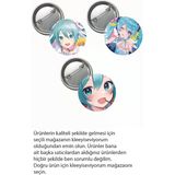 Hatsune Miku Anime Buton Rozet 3 Adet 37Mm