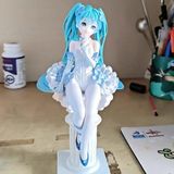 Hatsune Miku Mavi Gül Çiçek Peri Serisi Anime Şekilli Kalıp Süsler Oyuncak