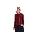 Hatunca Kadın Bordo Ceket