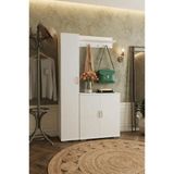 Haus Modüler Berrak Ayakkabılık&portmanto - Beyaz