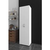 Haus Modüler HAUS 8 Raflı Beyaz Ayakkabılık Çok Amaçlı Dolap Mutfak Banyo Kiler