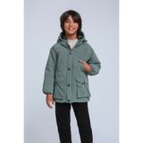 HAUSEkids 8-14 Yaş Night Rover Premium Erkek Çocuk Mont-Haki